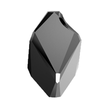 Swarovski 6650 Cubist Pendant 22mm Jet 